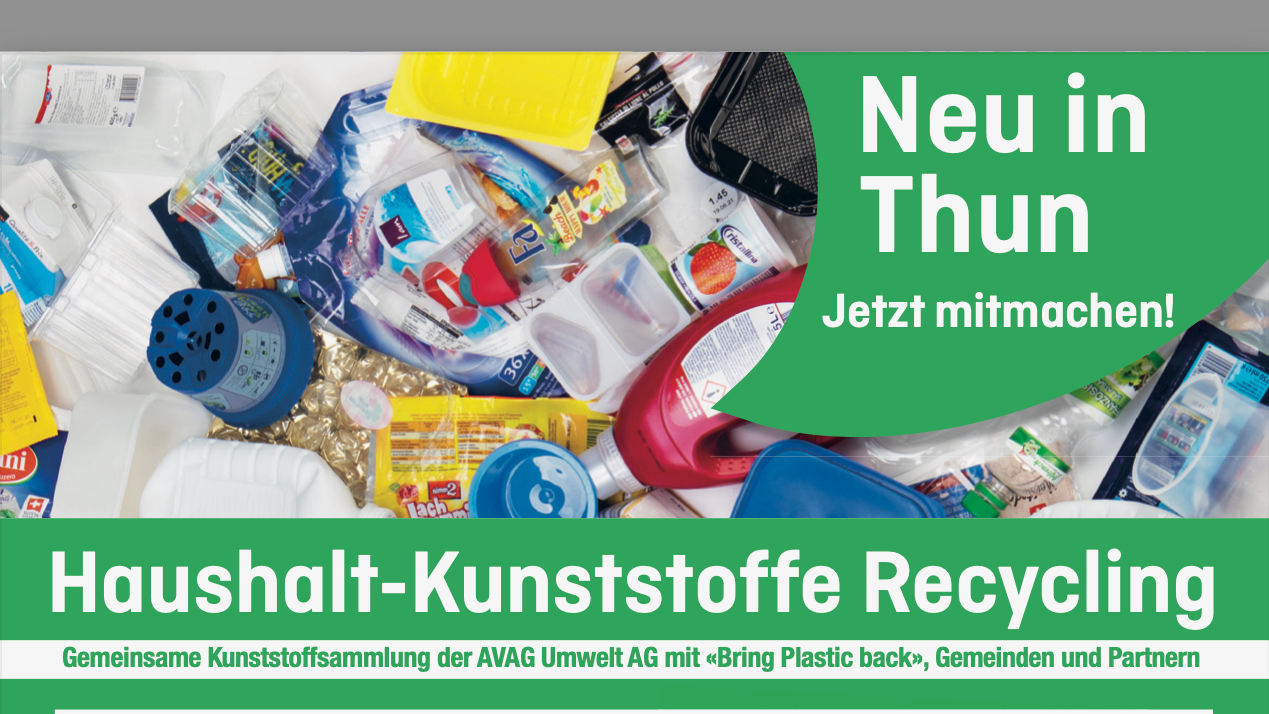 Neu: in Thun wird Plastik gesammelt